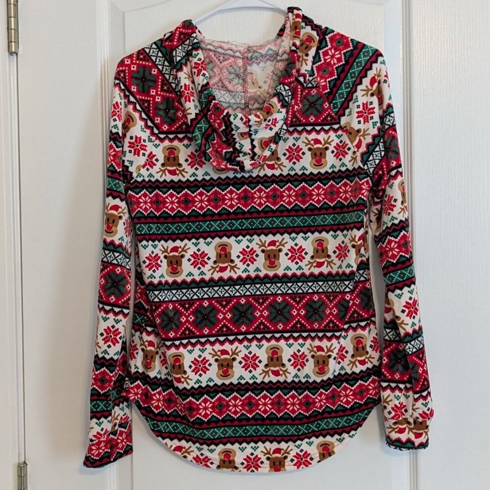 Hooded Christmas top - Picture 2 of 4